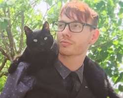 The star has adopted a black cat in their home whom he calls Minxy. Minxy loves to sit on Nathan's shoulder.
